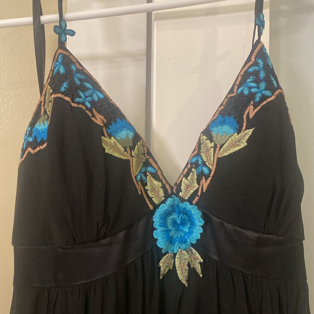 Sue Wong 100% Silk Dress Size 4 - Picture 5 of 9